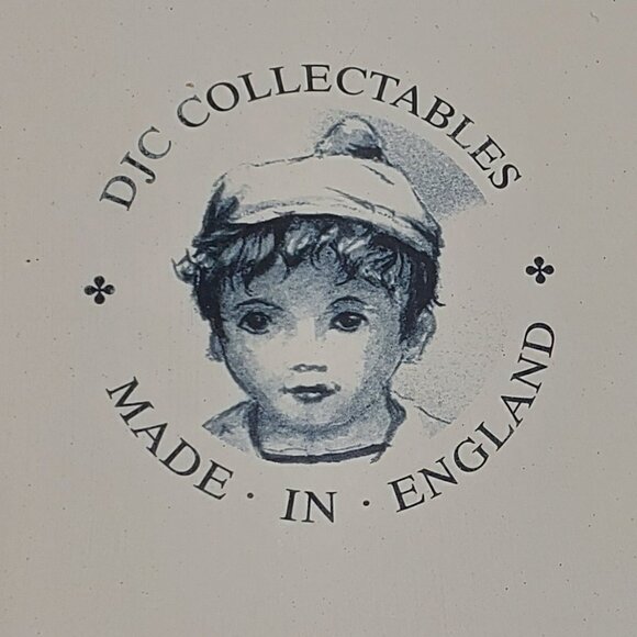 DJC Collectables Oval Blue Children Plaque Royal Doulton Style English Porcelain - Picture 4 of 7